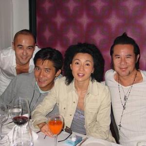 KwokLeung Gan with Maggie Cheung Best Actress of Cannes Film Festival 2004 and Tony Leung Best Actor of Cannes Film Festival 2000