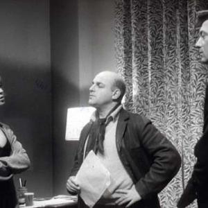 Julie Christie Laurence Harvey and John Schlesinger in Darling 1965