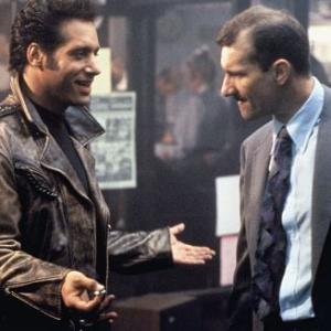 Still of Andrew Dice Clay and Ed O'Neill in The Adventures of Ford Fairlane (1990)