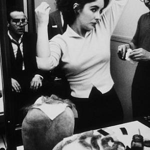 Raintree County Elizabeth Taylor and Montgomery Clift in the makeup room