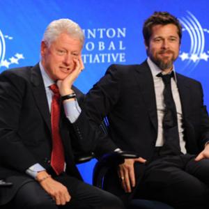 Brad Pitt and Bill Clinton