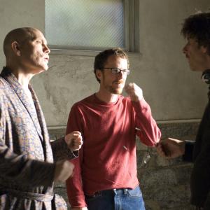 Still of John Malkovich, Ethan Coen and Joel Coen in Perskaityk ir sudegink (2008)