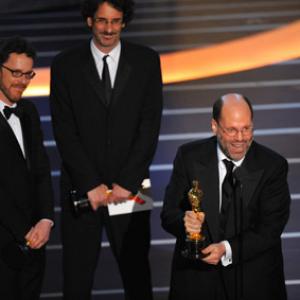 Ethan Coen, Joel Coen and Scott Rudin at event of The 80th Annual Academy Awards (2008)