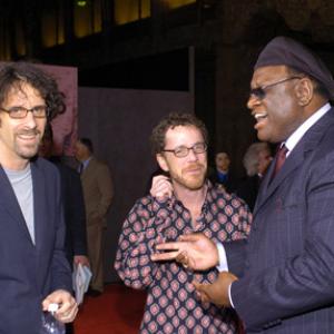 Ethan Coen Joel Coen and George Wallace at event of The Ladykillers 2004