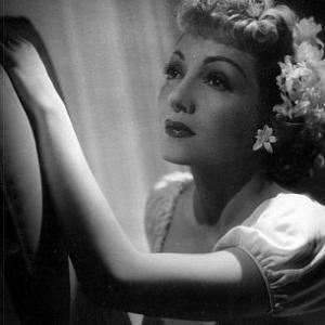Claudette Colbert portrait for Since You Went Away 1936 Silver gelatin printed later 13x10 flushmounted signed 900  1978 Ted Allan MPTV