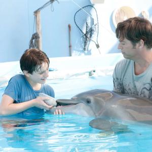 Still of Harry Connick Jr and Nathan Gamble in Dolphin Tale 2011
