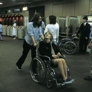 Sofia Coppola and Scarlett Johansson in Pasiklyde vertime 2003
