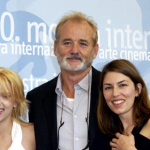 Bill Murray Sofia Coppola and Scarlett Johansson at event of Pasiklyde vertime 2003
