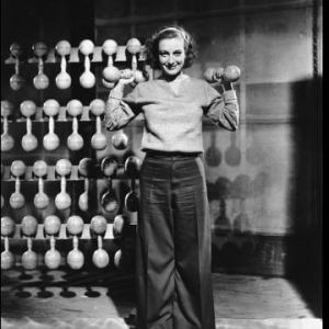 Joan Crawford Lifting Dumbells and Weights MGM 1933