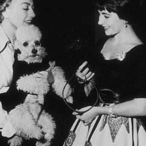 Elizabeth Taylor with Joan Crawford C 1953