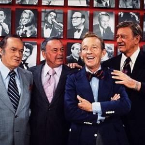 John Wayne, Bob Hope, Frank Sinatra, and Bing Crosby, 1970.