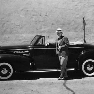 Bing Crosby with his 1939 Oldsmobile 6 Cylinder MW