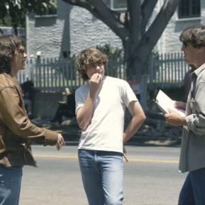 Director Cameron Crowe with Billy Crudup and Patrick Fugit