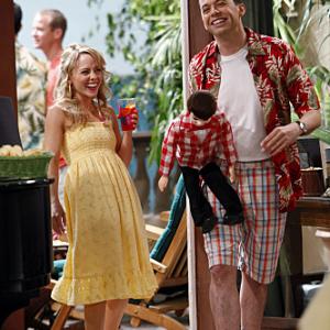 Still of Jon Cryer and Kelly Stables in Two and a Half Men 2003