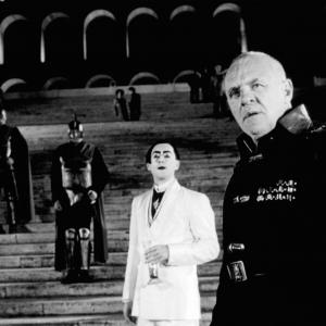 Still of Anthony Hopkins and Alan Cumming in Titus 1999