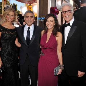 George Clooney Ted Danson Mary Steenburgen and Stacy Keibler