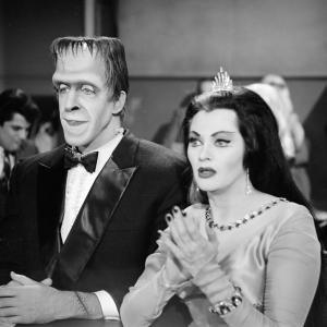 Still of Yvonne De Carlo and Fred Gwynne in The Munsters 1964