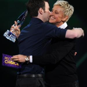 Ellen DeGeneres and Chris Colfer at event of The 39th Annual Peoples Choice Awards 2013