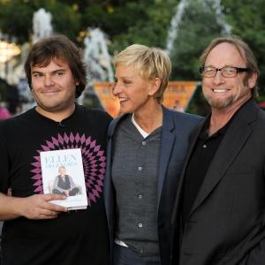 Ellen DeGeneres, Jack Black and Stephen Stills