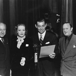 Cecil B DeMille Marlene Dietrich Clark Gable Jesse Lasky c 1932