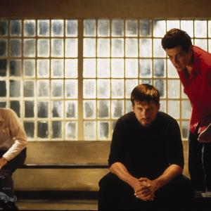 Still of Kevin Spacey Stephen Baldwin and Benicio Del Toro in Iprasti itariamieji 1995