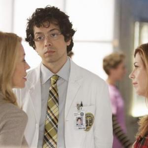 Still of Dana Delany Jeri Ryan and Geoffrey Arend in Body of Proof 2011