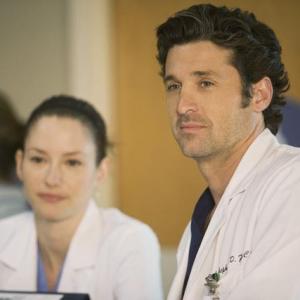 Still of Patrick Dempsey and Chyler Leigh in Grei anatomija 2005