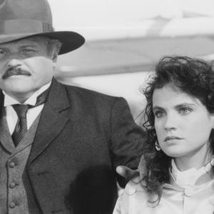 Still of Brian Dennehy and Sigrid Thornton in The Man from Snowy River II 1988