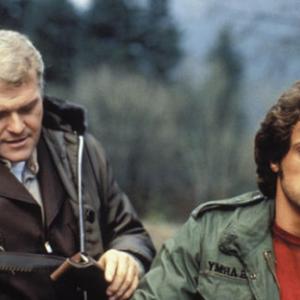 Still of Sylvester Stallone and Brian Dennehy in First Blood 1982