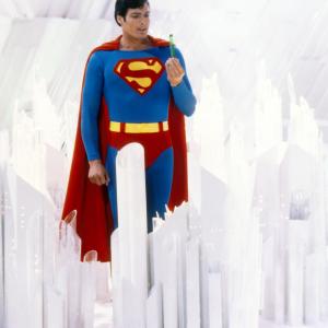 Still of Richard Donner and Christopher Reeve in Superman 1978