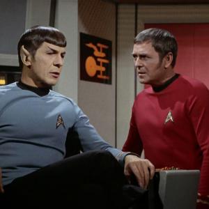 Still of Leonard Nimoy and James Doohan in Star Trek (1966)