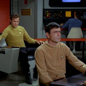 Still of William Shatner and James Doohan in Star Trek 1966