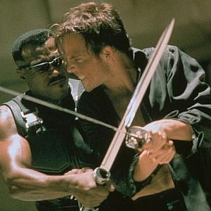 Still of Wesley Snipes and Stephen Dorff in Blade (1998)