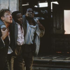 Still of Stephen Dorff, Alois Moyo and Winston Ntshona in The Power of One (1992)