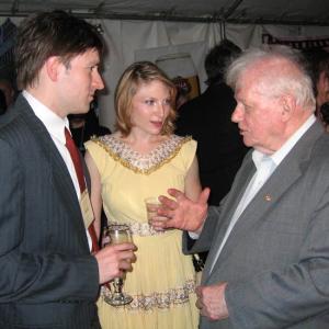 Trail of Crumbs world premiere at the 2008 Hoboken International Film Festival. Robert McAtee, Molly Leland, and Charles Durning.