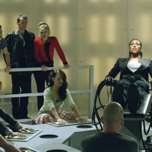 Still of Christopher Eccleston, Christine Adams, Bruno Langley and Billie Piper in Doctor Who (2005)