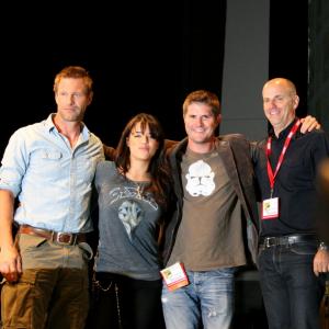 Aaron Eckhart and Michelle Rodriguez at event of Pasauline invazija musis del Los Andzelo 2011