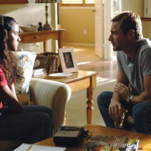 Still of Aaron Eckhart and Summer Bishil in Nothing Is Private 2007