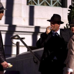Still of Aaron Eckhart, Josh Hartnett and Scarlett Johansson in The Black Dahlia (2006)