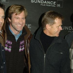 Aaron Eckhart and Jason Reitman at event of Thank You for Smoking 2005