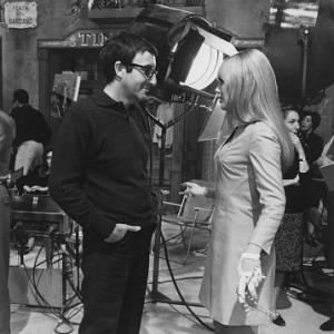 Peter Sellers with Britt Ekland On the set of 
