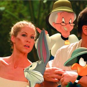 Still of Brendan Fraser and Jenna Elfman in Looney Tunes Back in Action 2003