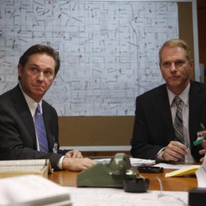 Still of Noah Emmerich and Richard Thomas in The Americans 2013
