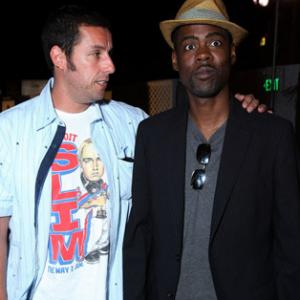 Adam Sandler and Chris Rock at event of Funny People (2009)