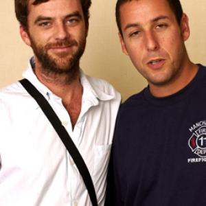 Paul Thomas Anderson and Adam Sandler at event of PunchDrunk Love 2002