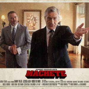 Robert De Niro and Jeff Fahey in Machete (2010)