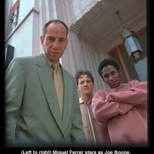 Miguel Ferrer Yasiin Bey and John Livingston in Wheres Marlowe? 1998