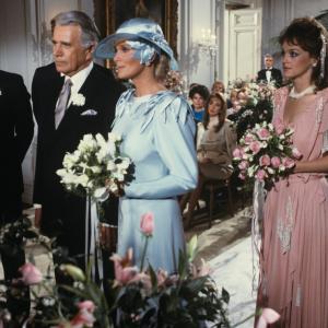 Still of John Forsythe, Linda Evans and Pamela Sue Martin in Dynasty (1981)