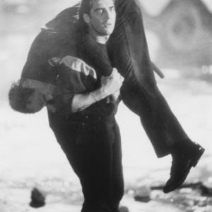 Still of Matt Frewer and Ken Wahl in The Taking of Beverly Hills 1991