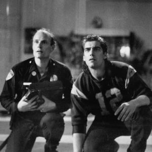 Still of Matt Frewer and Ken Wahl in The Taking of Beverly Hills (1991)